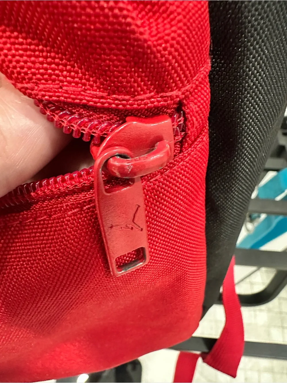 EUC Red Jordan Air Classic HBR Logo Backpack